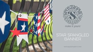 Patriotic Banner | DIY Crafts | Star Spangled Banner | Craft Kits | Apostrophe S