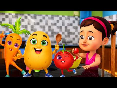 Aloo Bola Mujhko Khalo | आलु बोला मुझको खालो + More Hindi Nursery Rhymes | Happy Hop