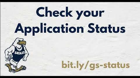 Check your Application Status