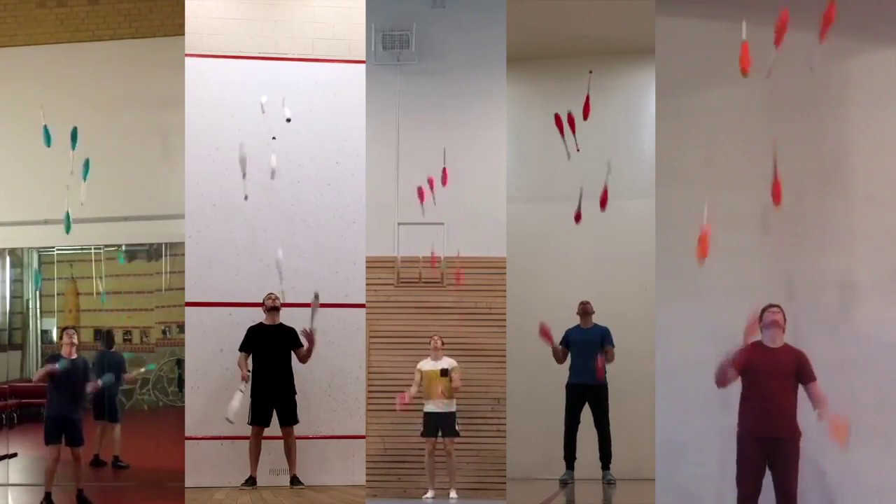 Seven 7-Club Jugglers at WJF 14!