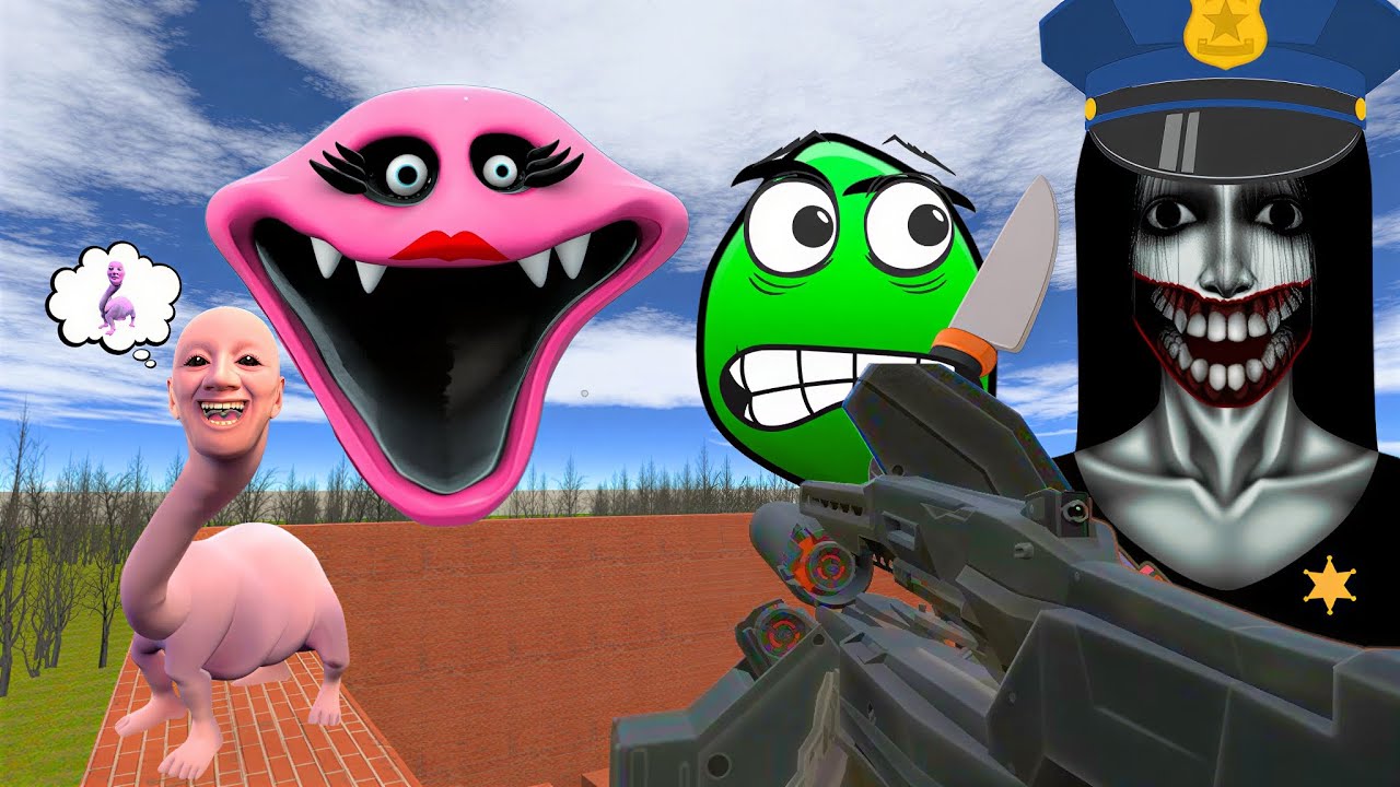 All these Nextbots in the maze is crazy in Garry's Mod?