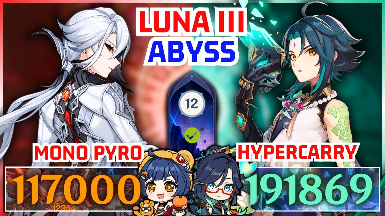 F2P C0 Arlecchino Mono Pyro & C0 Xiao Hypercarry | NEW Spiral Abyss 6.2 Floor 12 | Genshin 2025