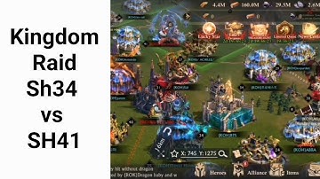 King of Avalon Kingdom Raid SH34 vs SH41 Part 1