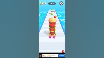 Bakery Stack Level 137 New cake#shorts #bakerystack