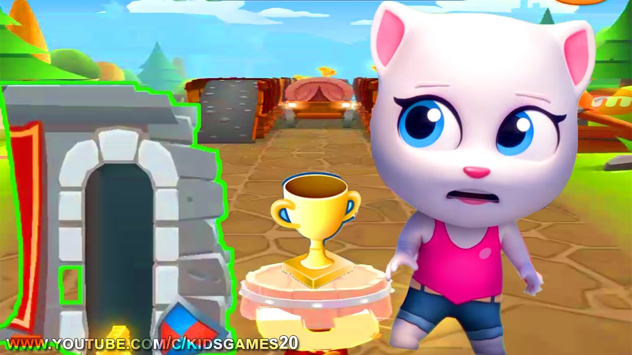 Talking Tom Gold Run Android Gameplay HD - Talking Angela MEDIEVAL Side World New Update