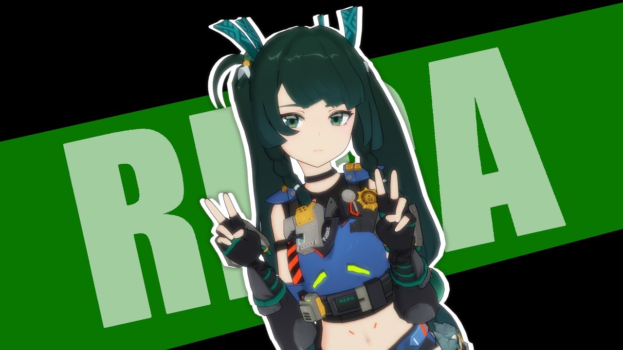 QINGYI MONTAGEM SHIRT BLUE 【Zenless Zone Zero: ZZZ MMD / 4K