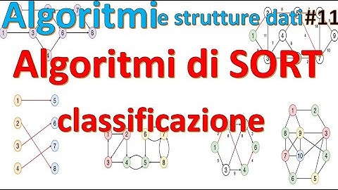 Strutture dati e algoritmi ITA 11 - algoritmi di SORT, classificazione