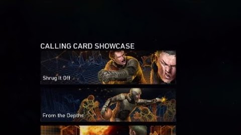 Blackout -classified calling card how to unlock shrug it of