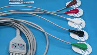 ECG 10007E+XDX 10050 compatible Fukuda DS7100 ECG cable