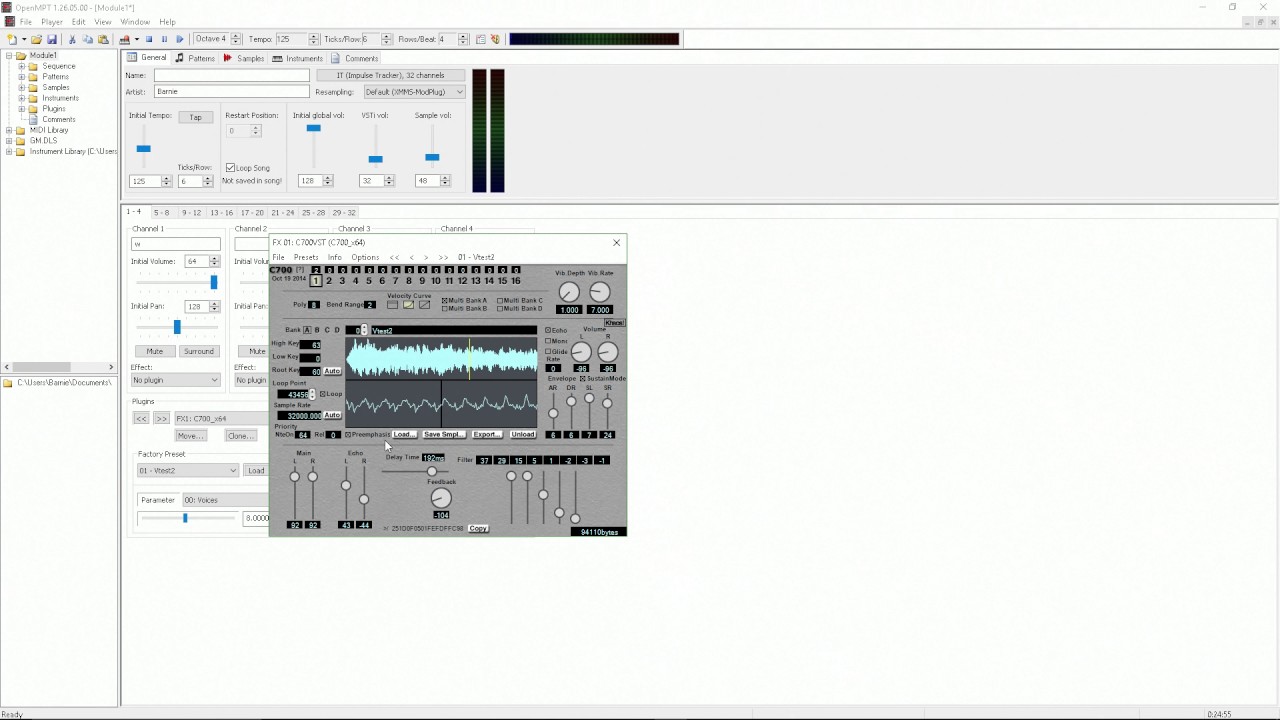 C700 VST EWQL String testing