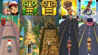 Subway Surfers 🆚 Temple Run 2 🆚 TEMPLE RUN 🆚 Little Singham 🆚 Little Singham Cycle Race screenshot 1