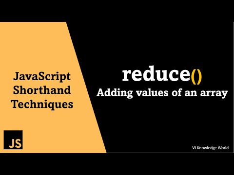 #13 Reduce : JavaScript Array Concept