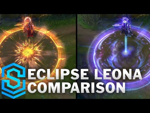 Solar vs Lunar Eclipse Leona Comparison | League of Legends