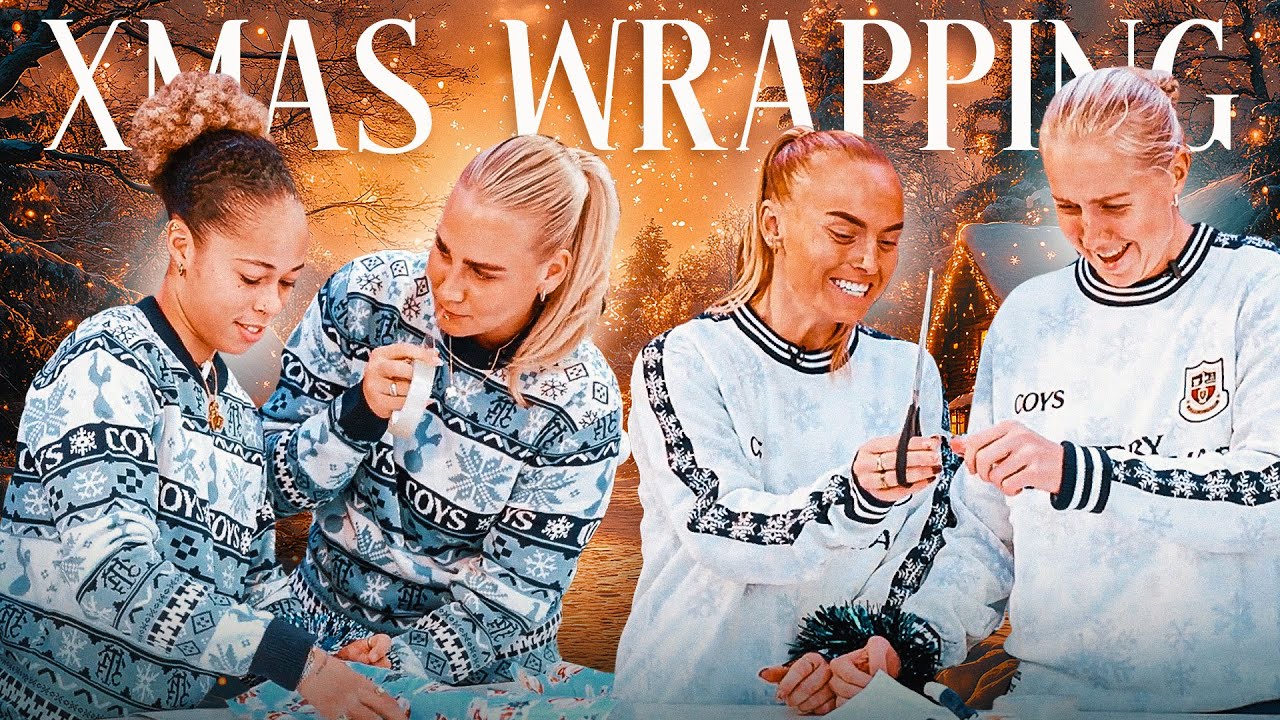 The Christmas Wrapping Challenge 🎁 l Bartrip and Summanen vs Gunning-Williams and Tandberg 🎄