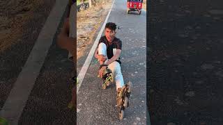 Amazing Cycle Girls Reaction 🤗 Wait last seen #youtubeshorts #india #inlineskating #skating
