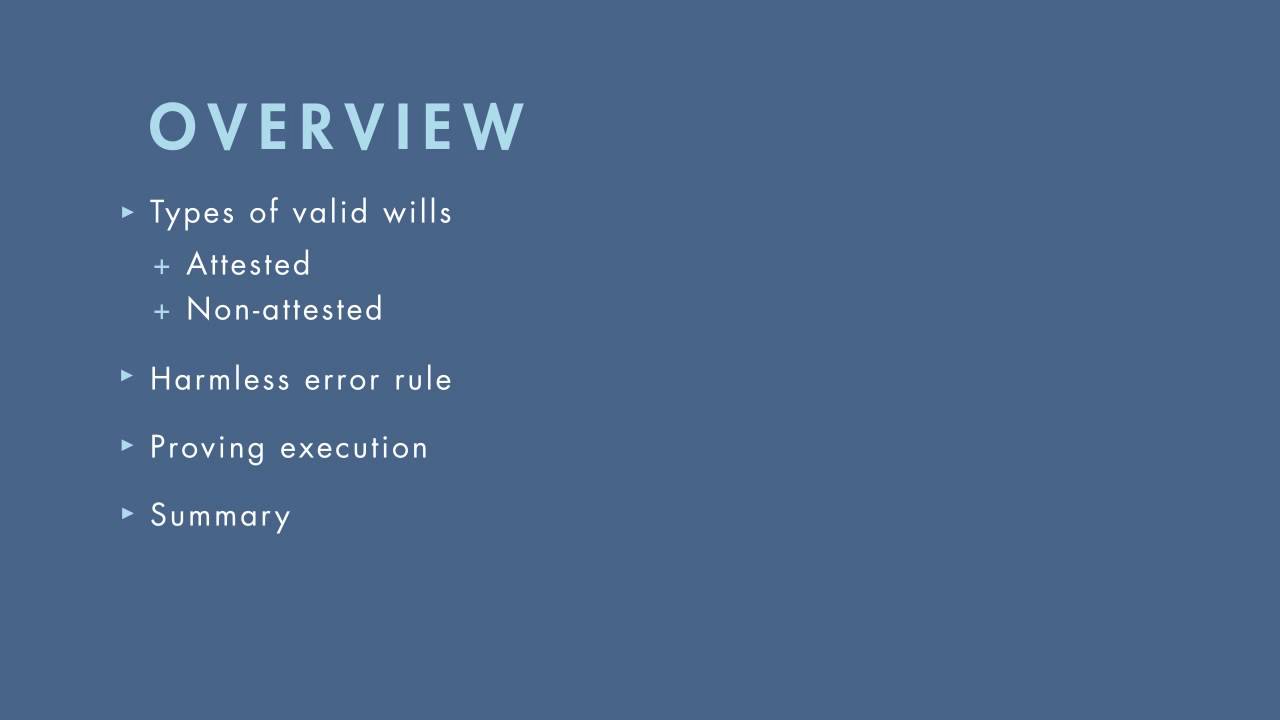Wills, Trusts, and Estates Law tutorial: Validity | quimbee.com
