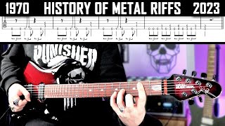 HISTORY OF METAL RIFFS | +TABS