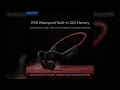 POLVCDG Bone Conduction Headset X7 IPX8 32GB Bluetooth 5.3 Wireless Headset with microphone Waterpro