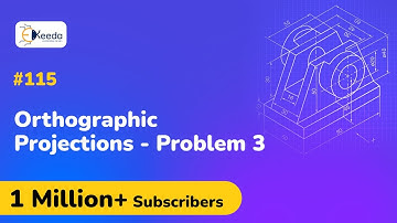 Orthographic Projections Problem No.3 - Orthographic Projections - Engineering Drawing