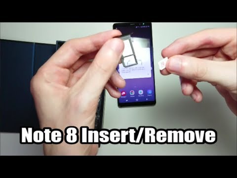 Samsung Galaxy Note 8 SIM Card & MicroSD Card How to Insert or Remove