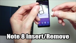 Samsung Galaxy Note 8 SIM Card & MicroSD Card How to Insert or Remove screenshot 3