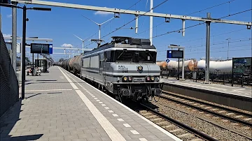 Treinen op station Lage Zwaluwe. 16-06-2023.