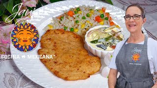 El Truco para Milanesas Empanizadas Extra Crujientes y Salsita de Chiles con Crema