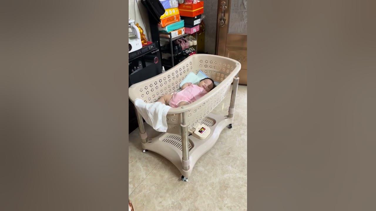 Ultimate Comfort Adjustable Baby Crib with Up and Down Bed, Music, and Mosquito Net #updownbed