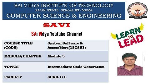 Module-5 Intermediate Code Generation