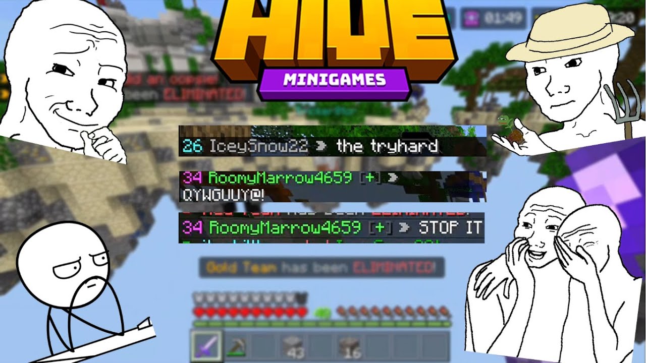 Skywars Funny Moments #15 The Hive - YouTube