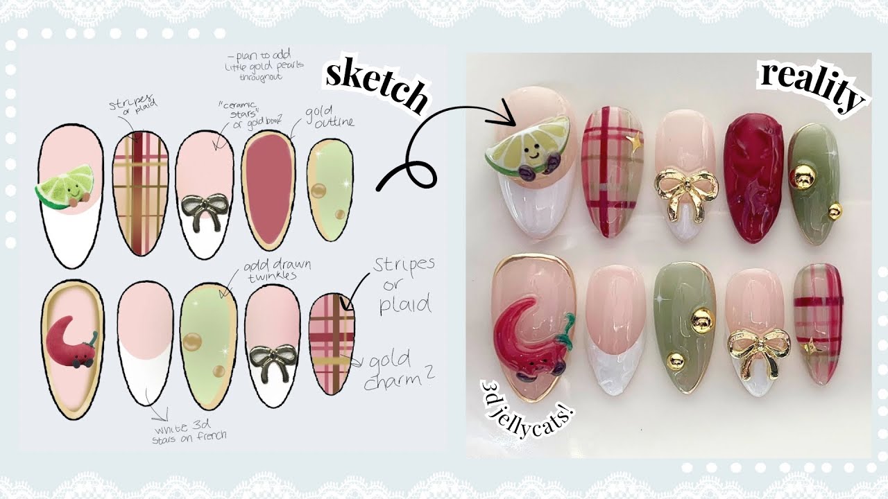 Custom Press-On Nail Set: Process Start to Finish
