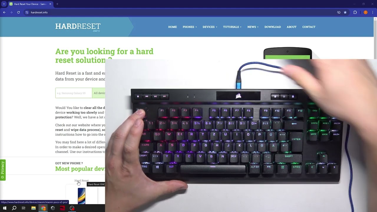 How to Factory Reset Corsair K70? - YouTube