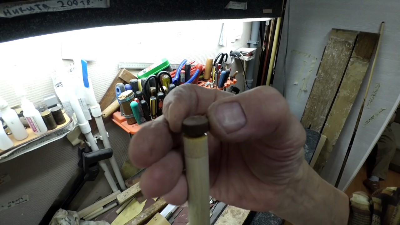 Замена короны и наклейки на бильярдном кие - YouTube