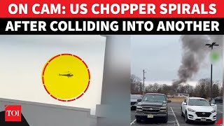Us Midair Horror Chopper Spirals, Crashes Into Fireball In New Jersey After Collision With Another