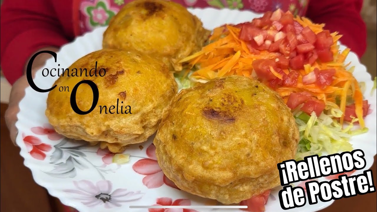 ¿Cómo preparar RELLENOS DE POSTRE o plátano frito?