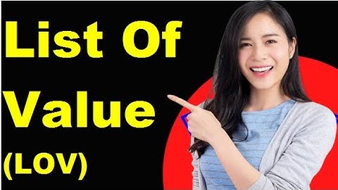 List Of Values LOV In Oracle Form Builder