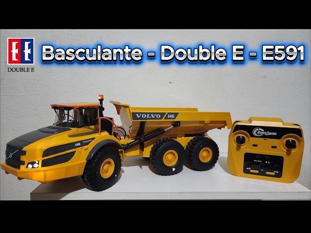 Unpacking Double E Tipper - E591 - Volvo A40G articulated remote