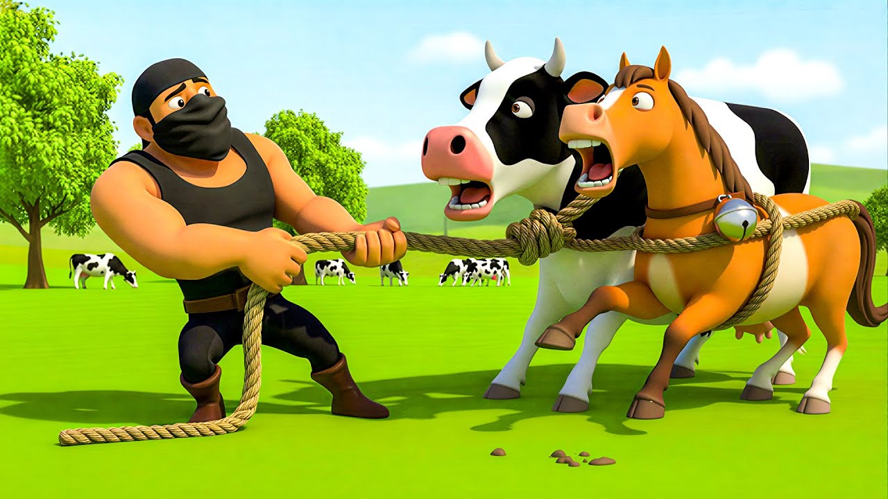 Thief in the Farm! 😱 Every Animal is Gone! 🐎🐄 Police Officer Saves the Day 👮‍♂️