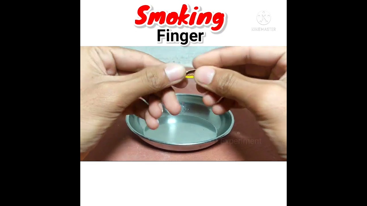 Finger smoke experiment magic tricks | Smoking finger | 