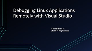 Debugging Linux Applications Remotely with Visual Studio
