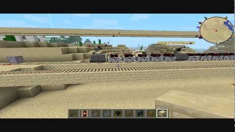 Minecraft Railcraft 2 trains on 1 track, Tail gating