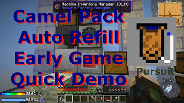 Camel Pack Auto Refill Early Game Quick Demo Crash Landing Minecraft