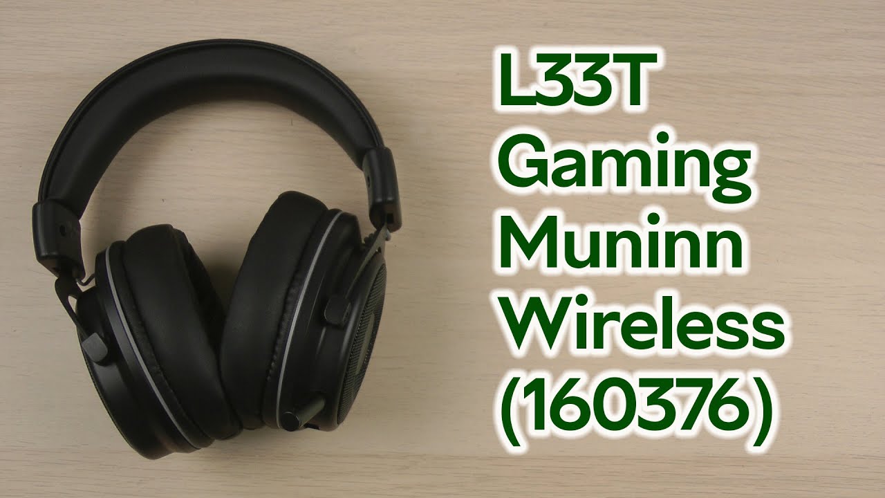 Розпаковка L33T Gaming Muninn Wireless Black (160376)