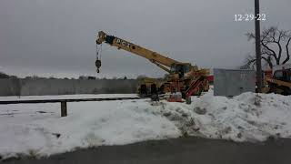 A visual update of the 11th Street Bridge Construction 12-29-2022