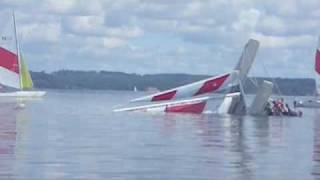 Righting TopCat K1 turned turtle - capsizing xxxl