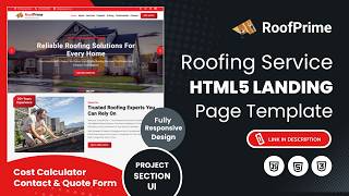 Roofing Website Template 2026 🏠 HTML5 Responsive Design (LIVE DEMO)