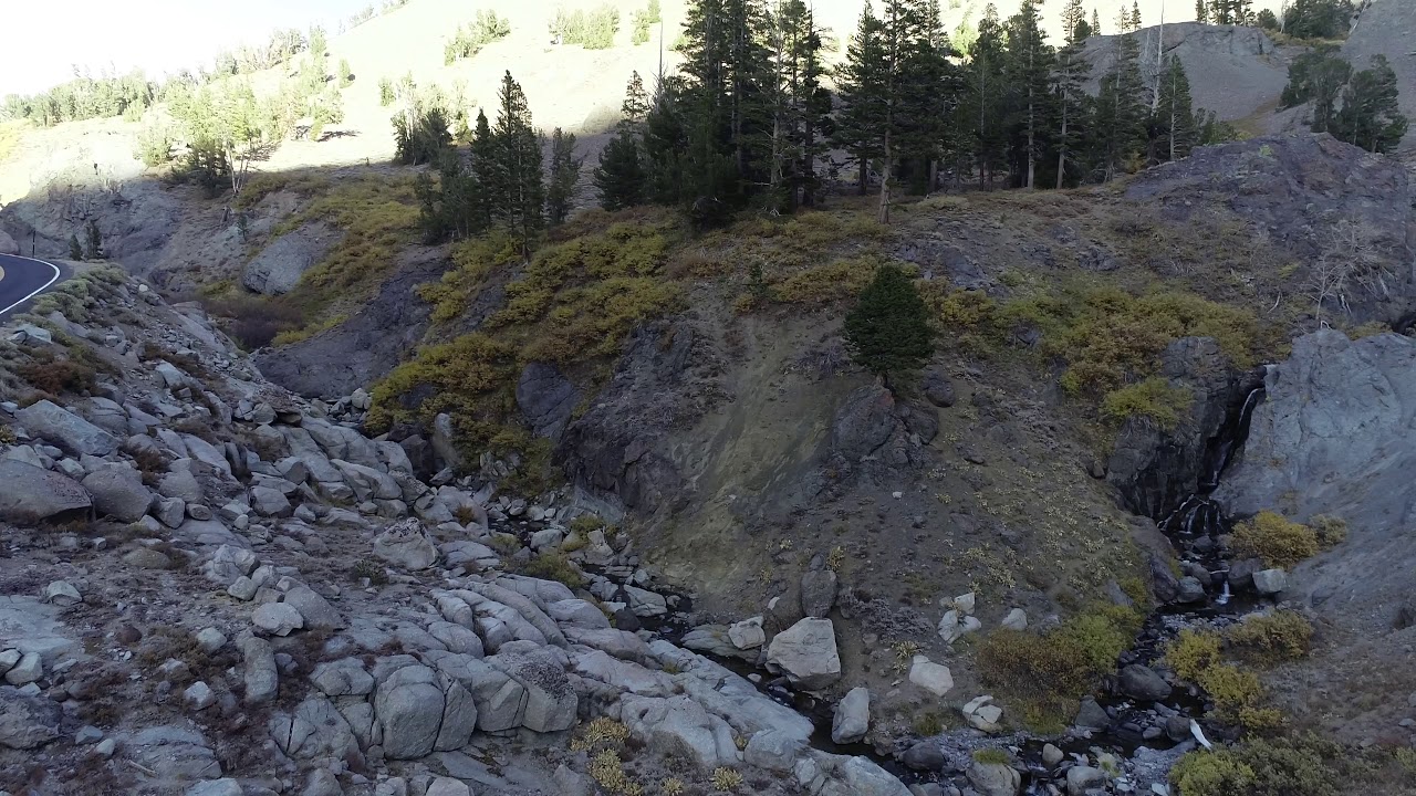 Deadman Creek Falls, Sonora Pass, Fall Colors, Sunset, October 2020