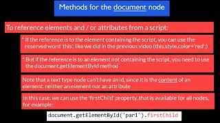 Creating Websites: Lesson 14, part 1: Introduction to the DOM