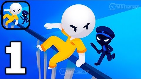 Prison Escape 3D - Gameplay walkthrough Part 1 Past the guard (Android,iOS)