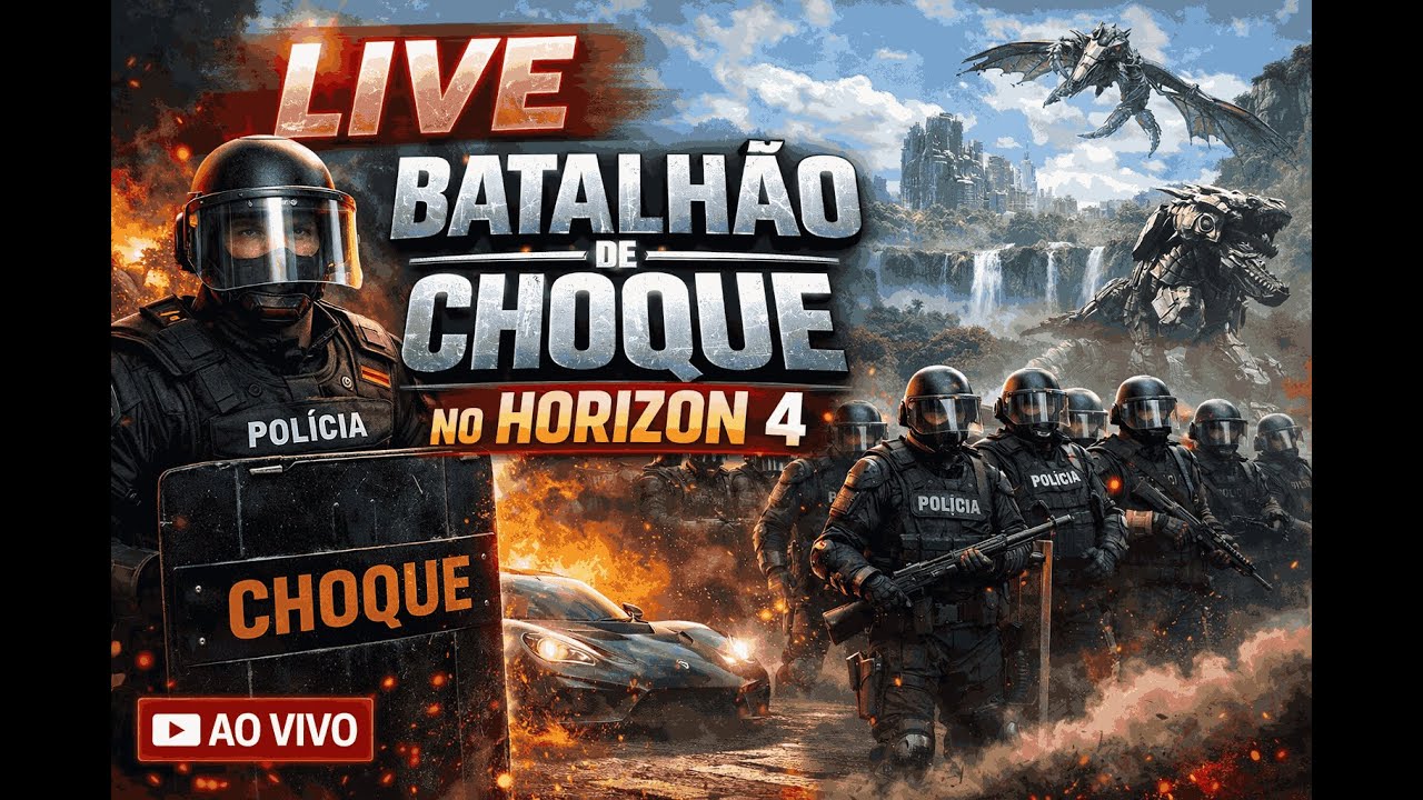 AO VIVO BATALHÃO DE CHOQUE  O DIA A DIA NUNCA É UMA ROTINA NO HORIZONTE RP